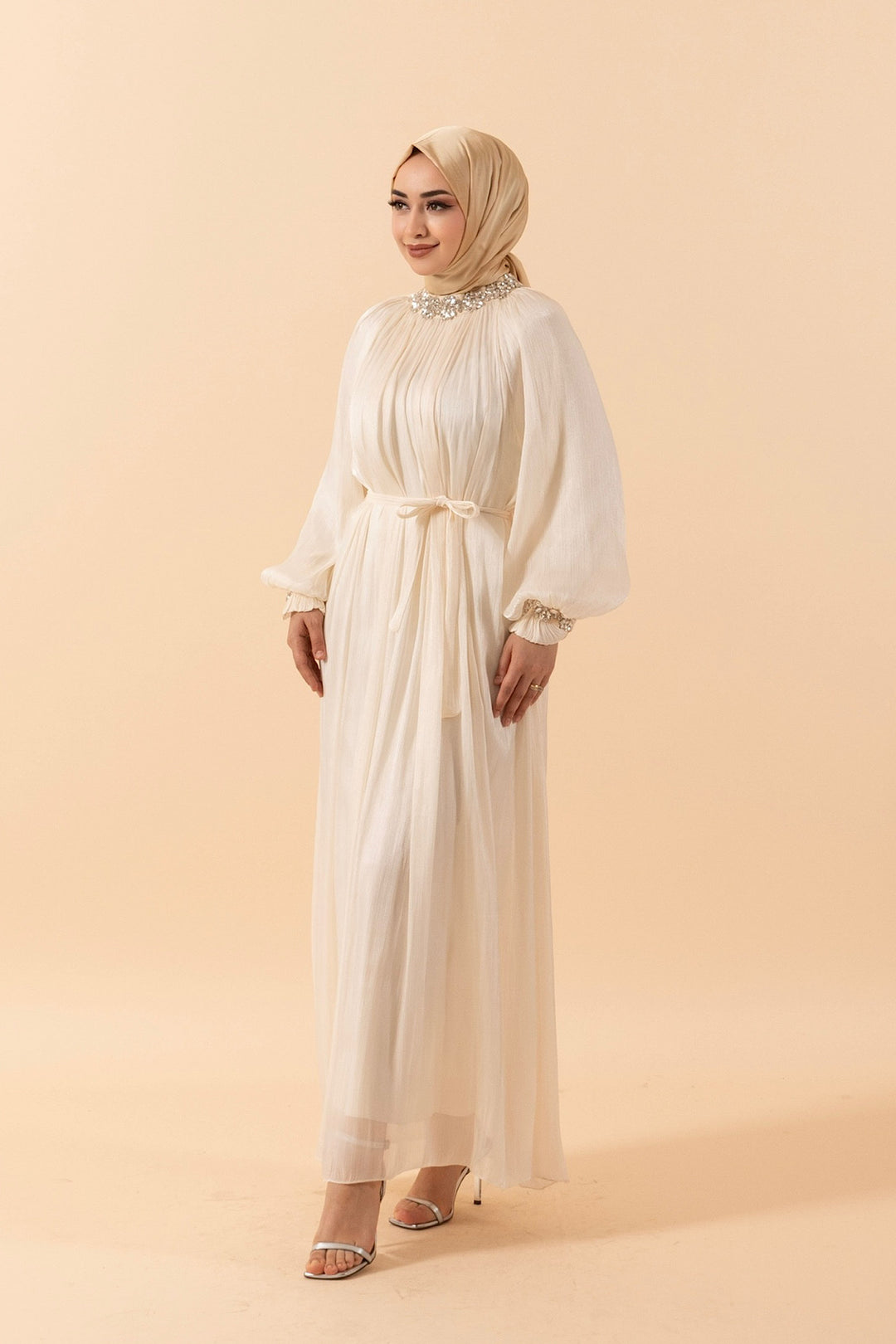 Aliza Taş İşlemeli Elbise Taş 3029-TAS