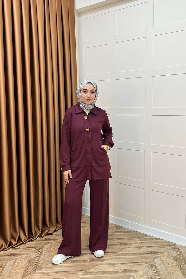 Selvi Gizli Patlı Takım Bordo 02006-BORDO