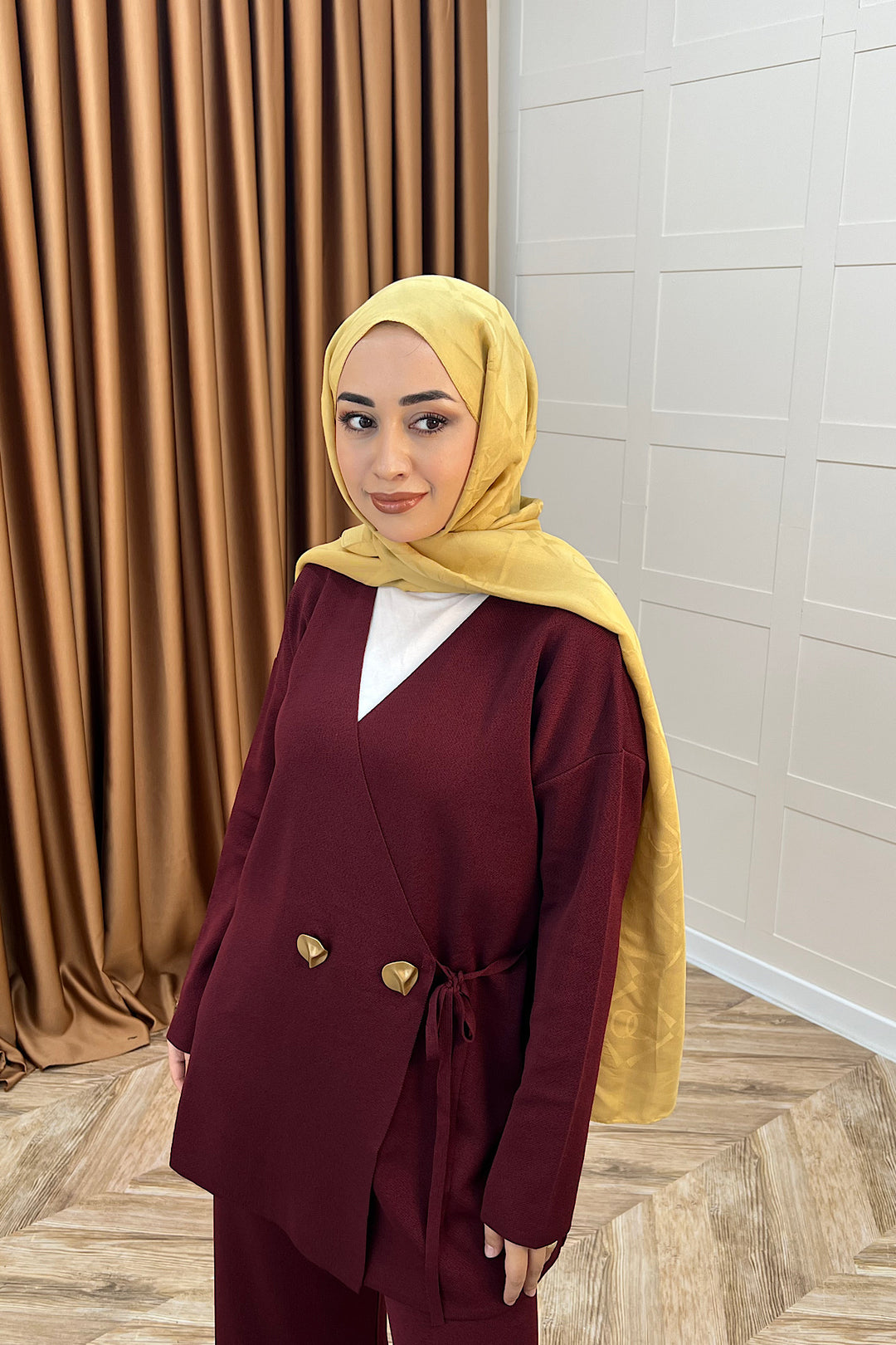 Lyon Merserize Triko Takım Bordo 25310-BORDO