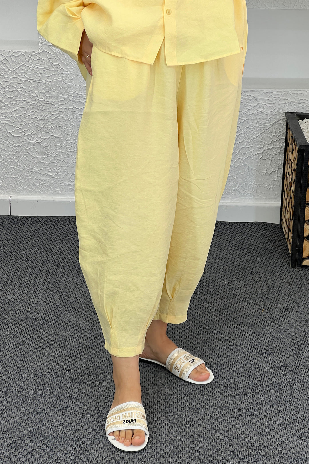 Şalvar Pantolon İkili Takım Sarı 5230-SARI