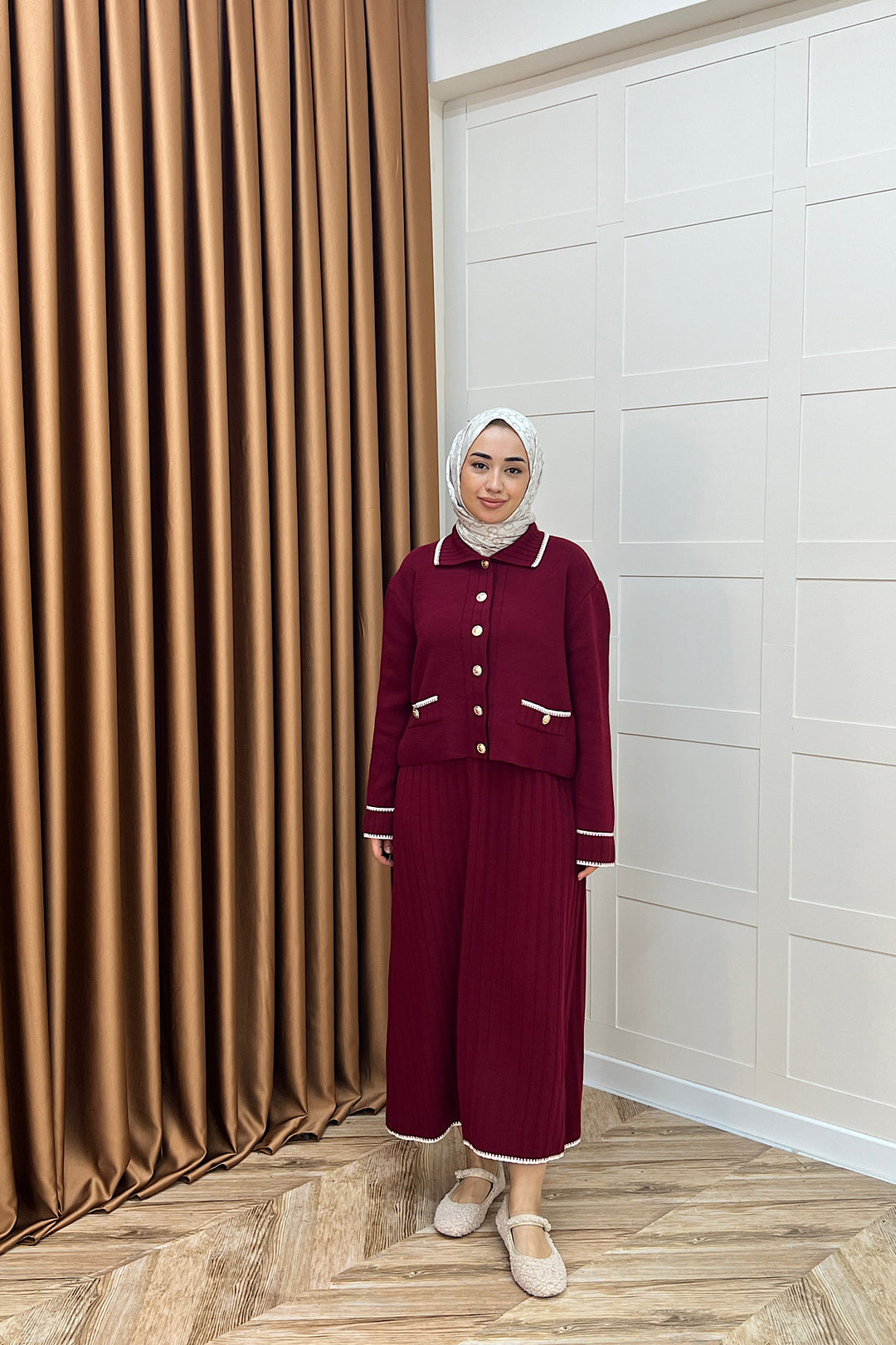 Roma Etekli Triko Takım Bordo 20999-BORDO