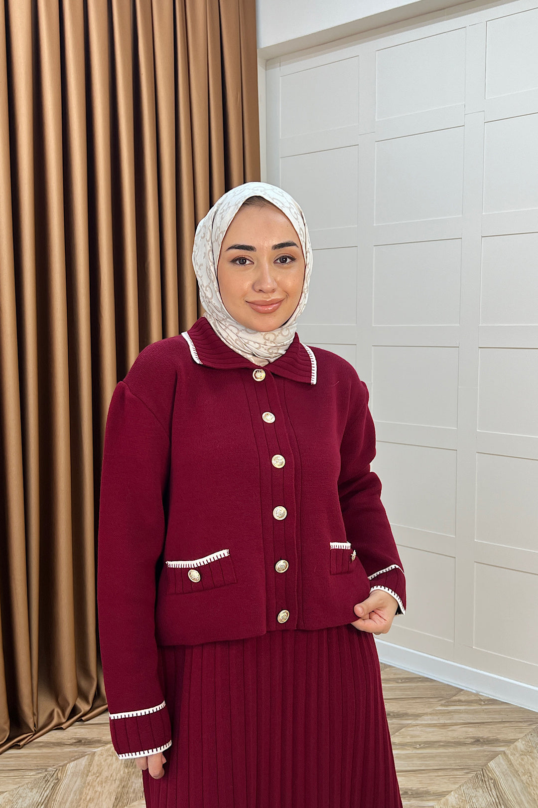 Roma Etekli Triko Takım Bordo 20999-BORDO