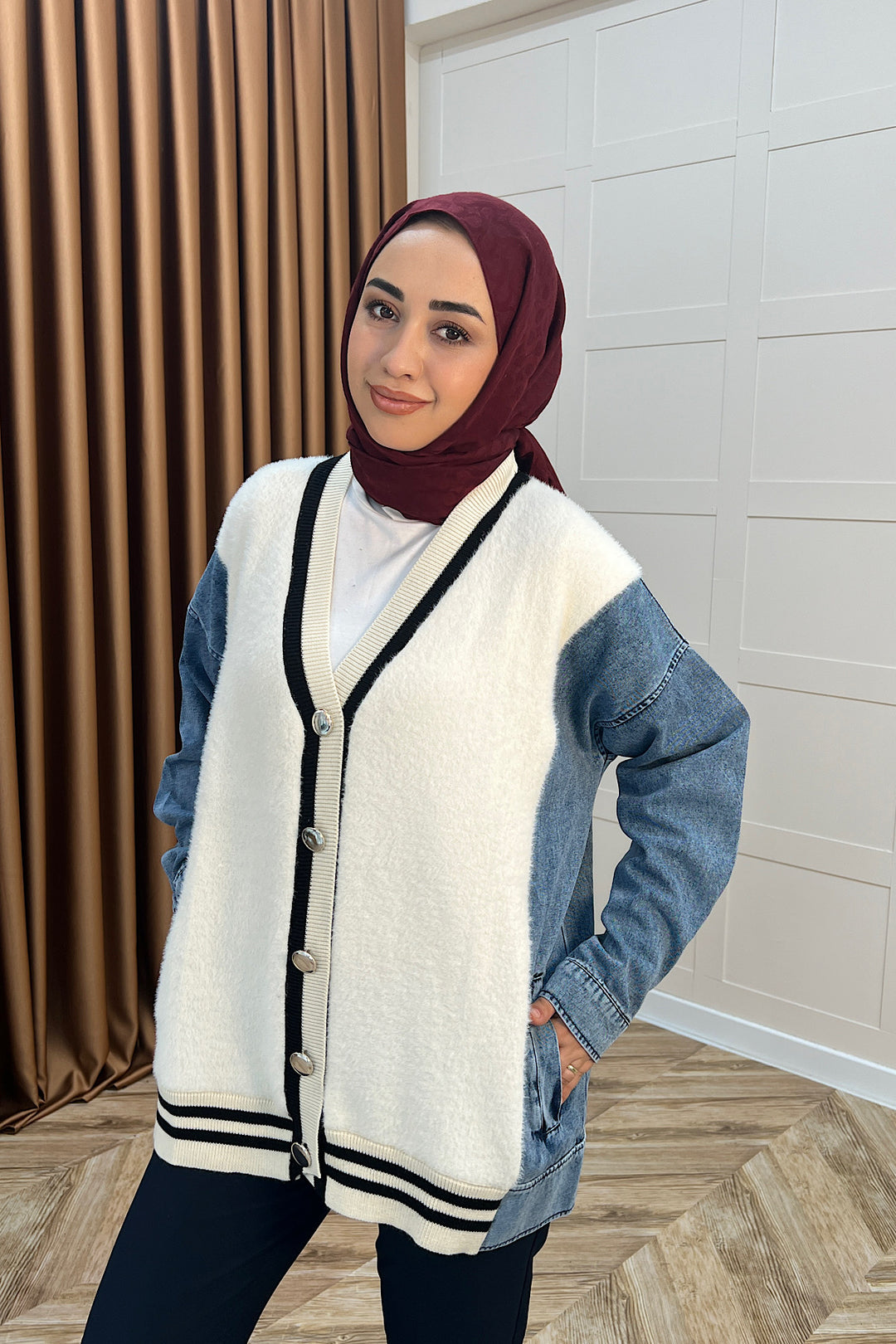 Kedi Sakal Kolej Kot Ceket Ekru 25390-EKRU