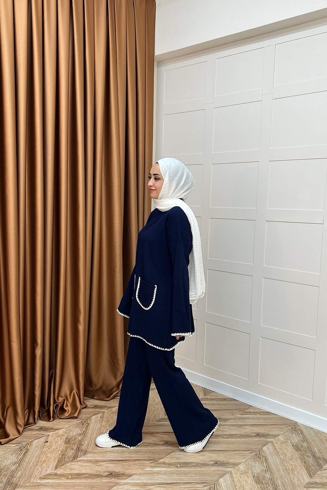 Cep Örgülü Triko Takım Lacivert 24200-LACIVERT