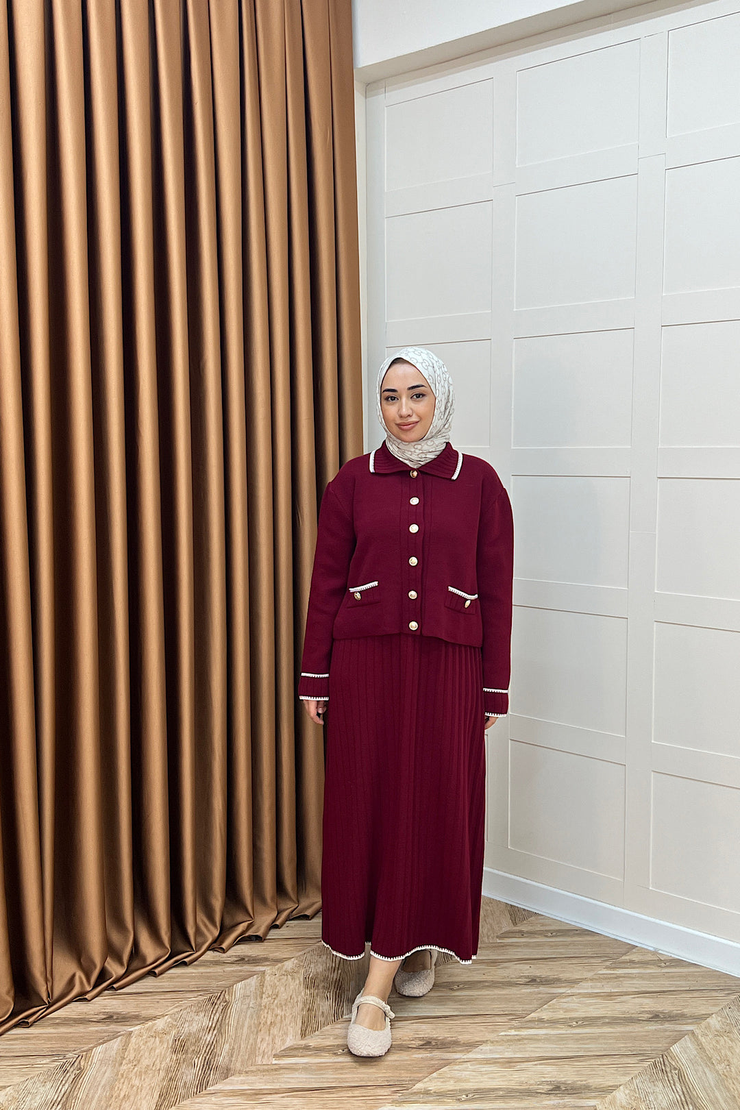 Roma Etekli Triko Takım Bordo 20999-BORDO