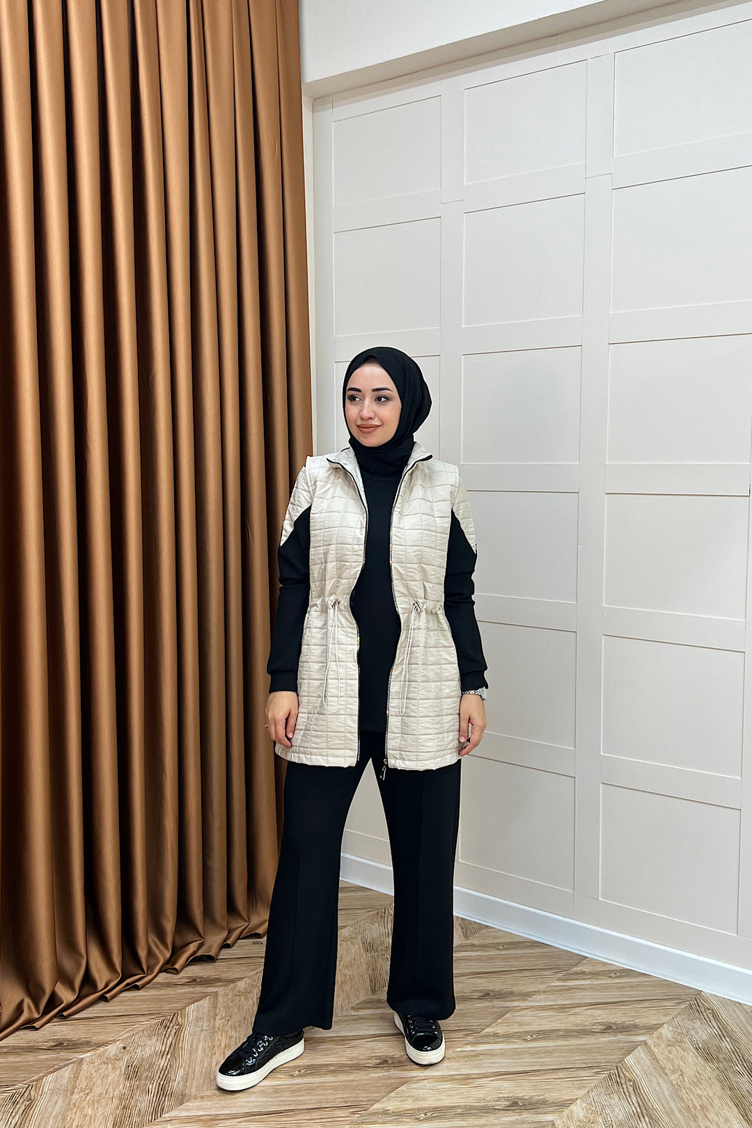 Armoni Kapitone Yelekli Üçlü Takım Taş 6015-Tas