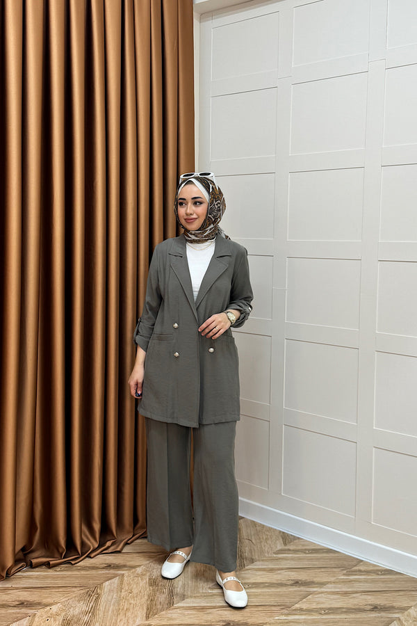 Sandra Ceketli Takım Yeşil 5003-YESIL