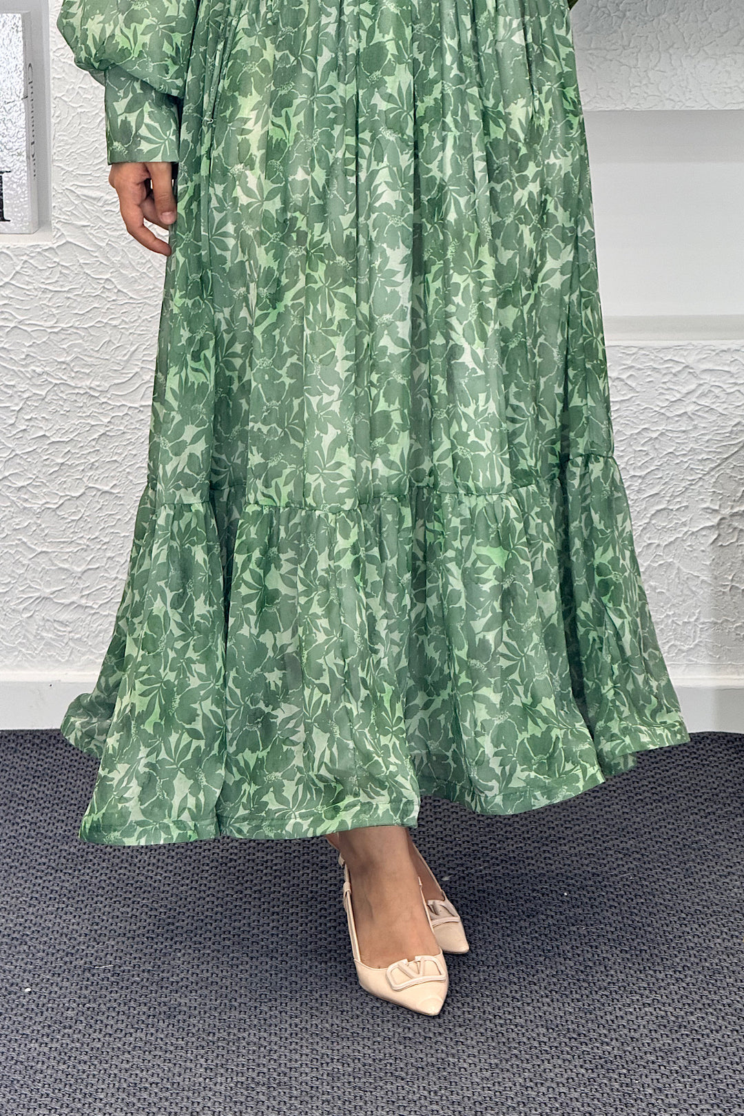 Versa Elbise Yeşil 9021-YESIL