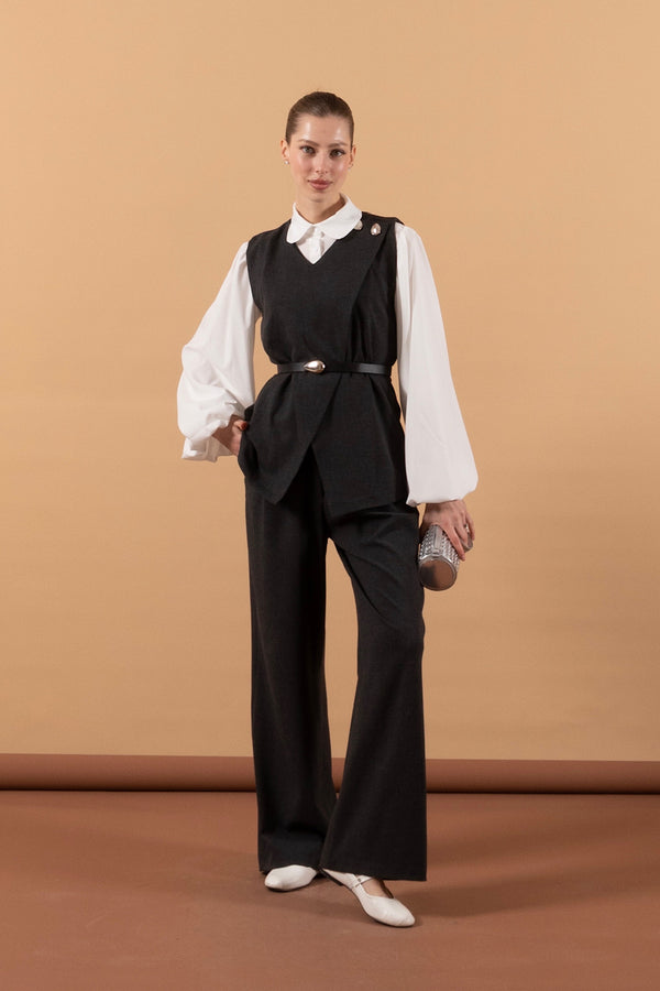 İkili Pantolon Takım Antrasit 1632-ANTRASIT