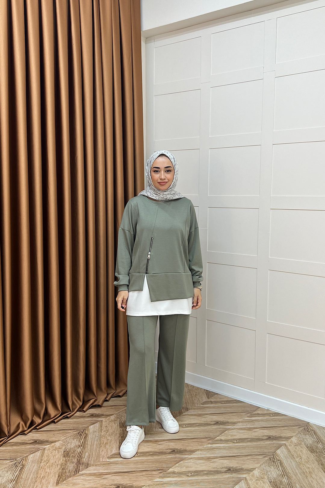 Melodi Frm Garnili Takım Yeşil 6009-YESIL