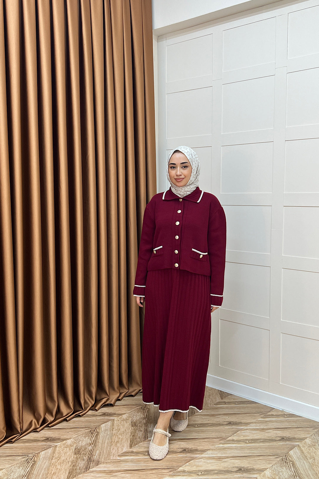 Roma Etekli Triko Takım Bordo 20999-BORDO