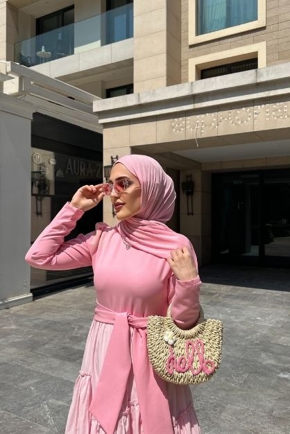 Amor elbise - Şeker Pembe - Modam Afra (1)