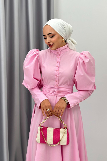 BENOİT ELBİSE - Pembe - 2