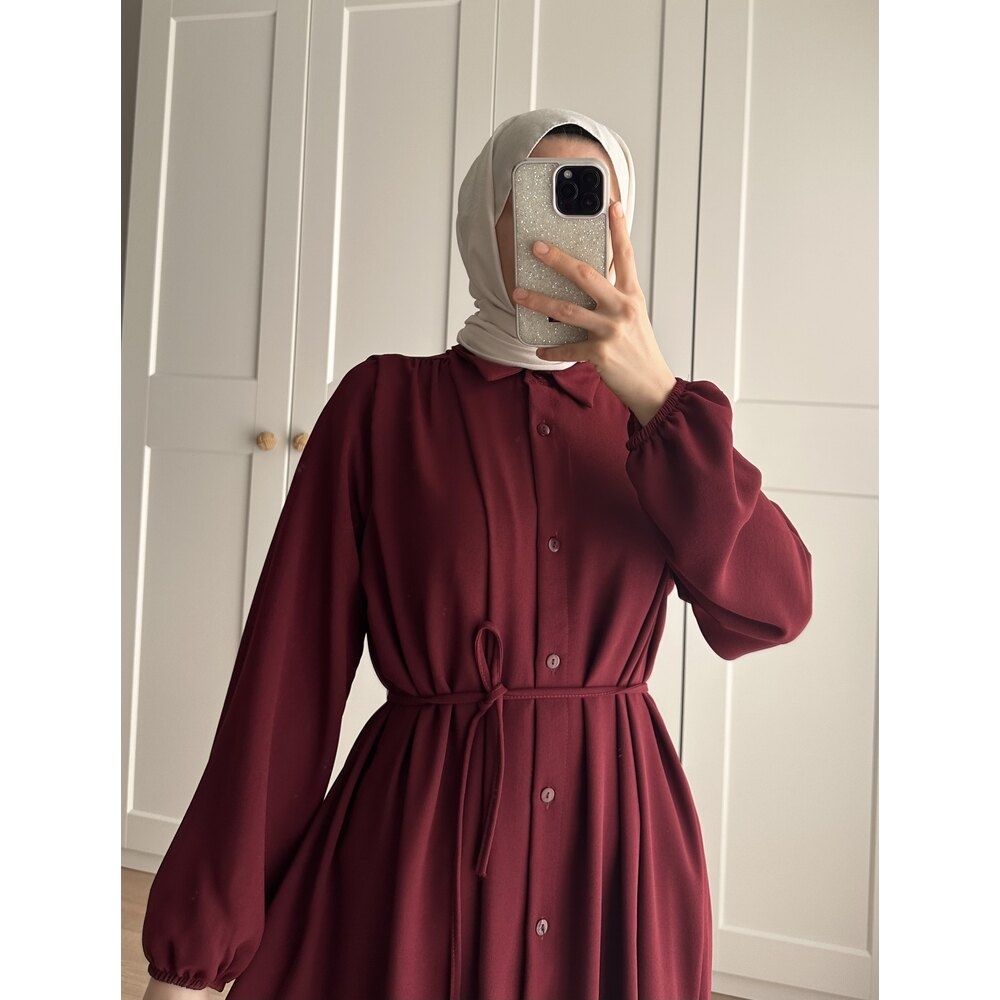 Bety Krep Tunik Bordo - 2