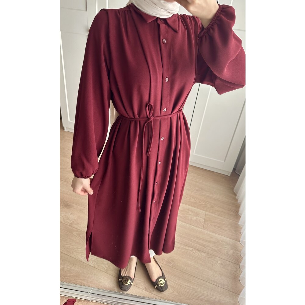 Bety Krep Tunik Bordo - 3