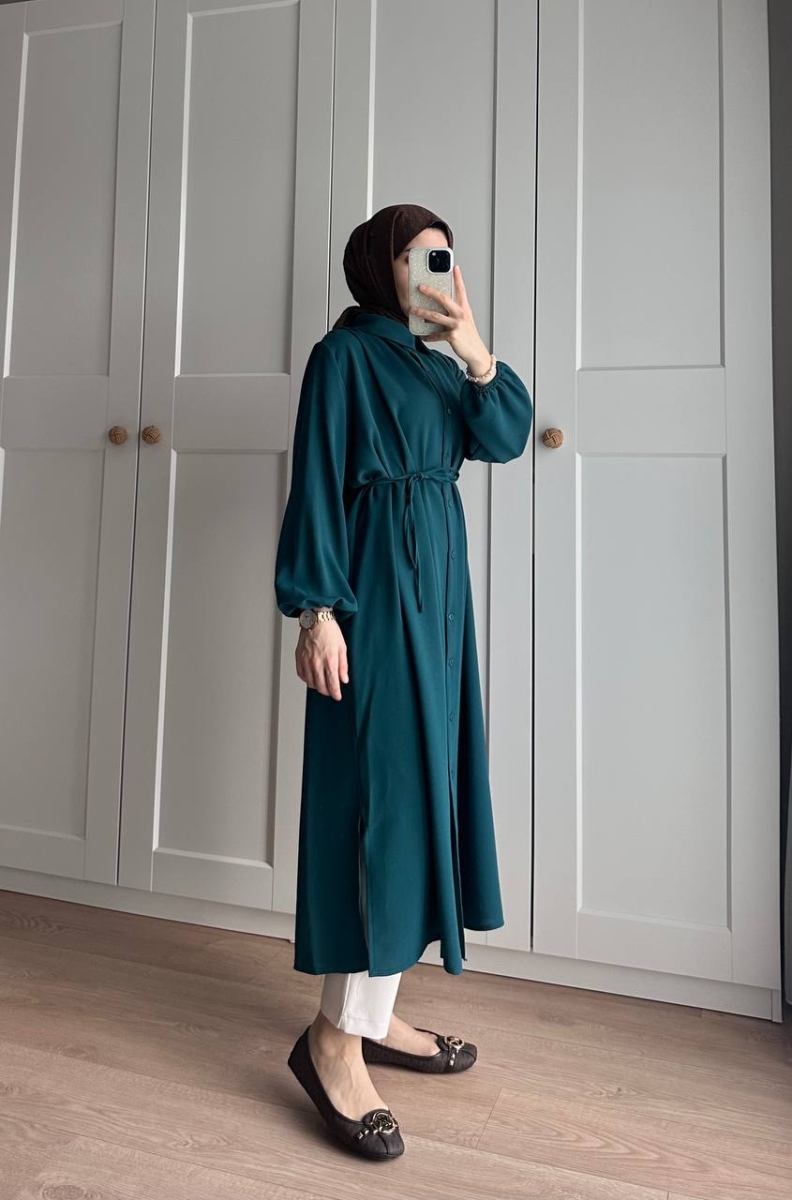 Bety Krep Tunik Petrol - 3