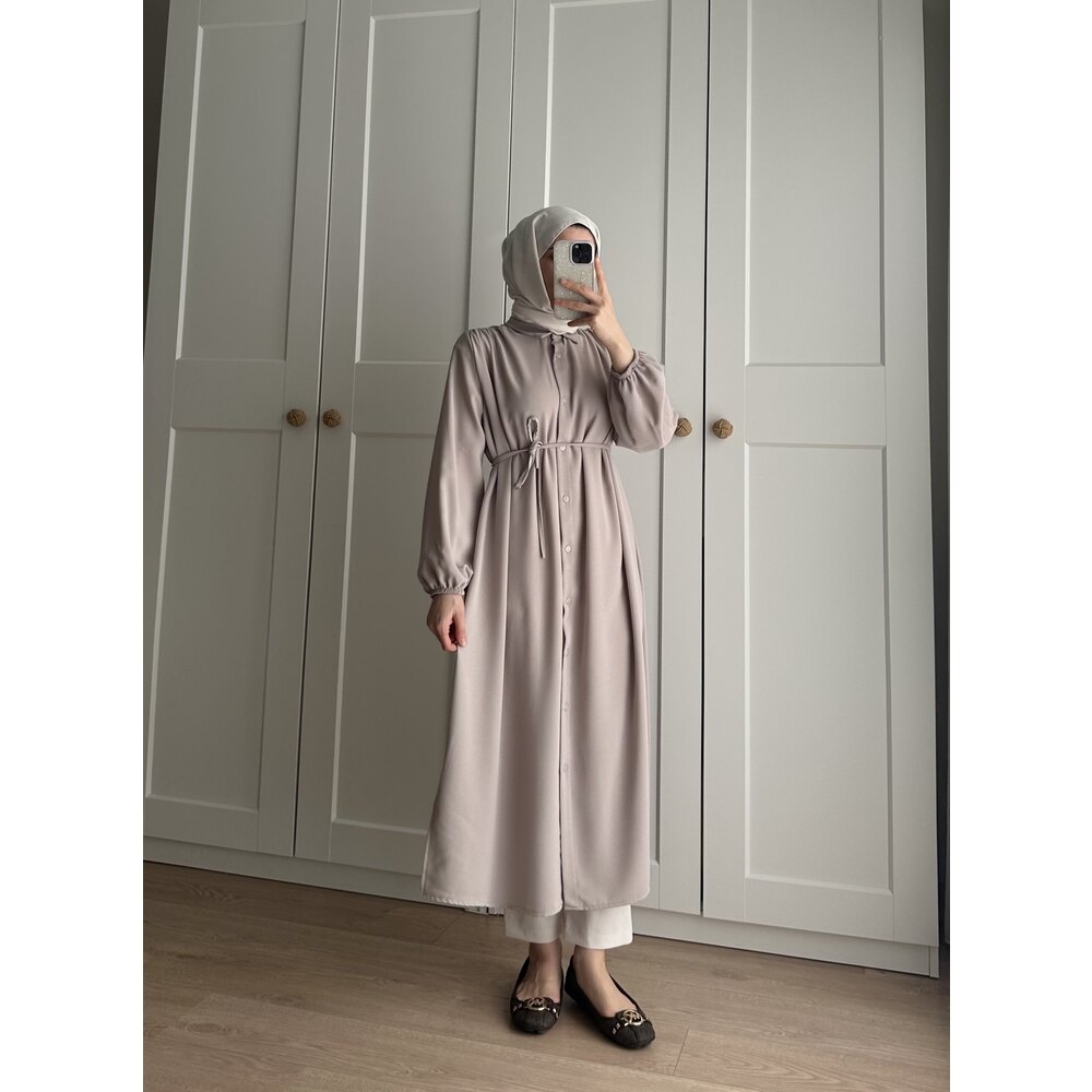 Bety Krep Tunik Bej - 3