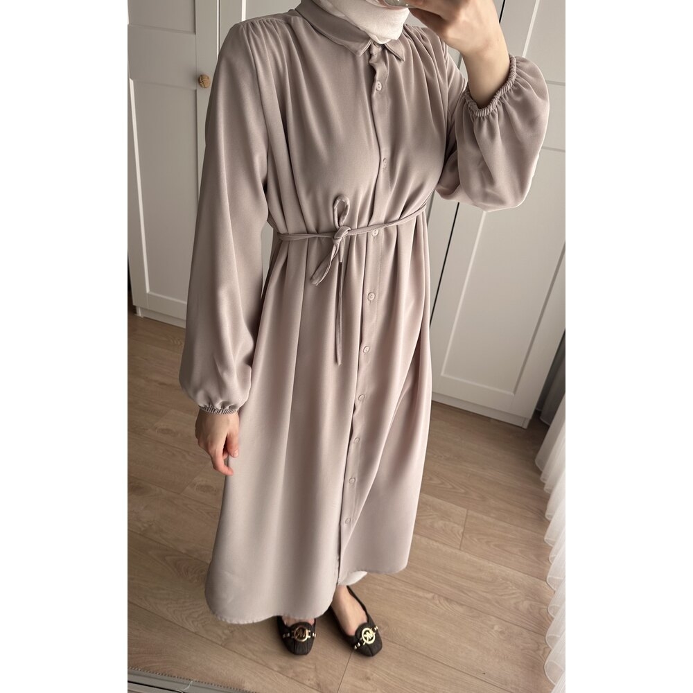 Bety Krep Tunik Bej - 2