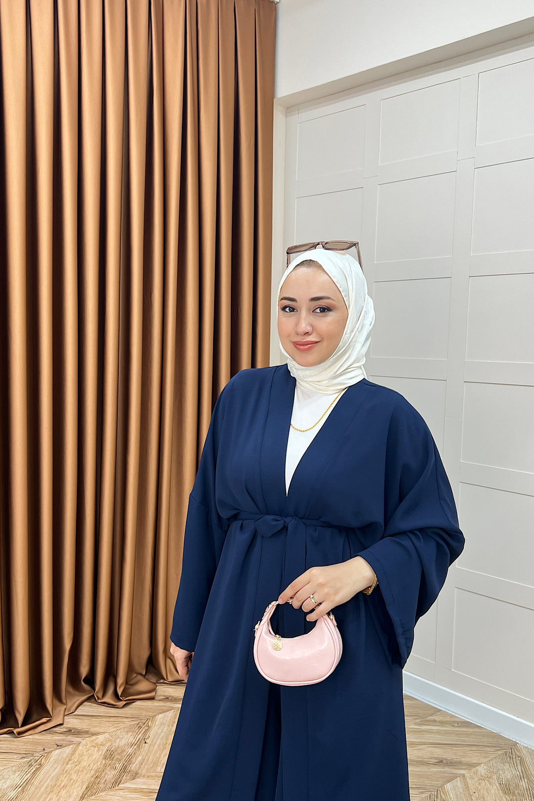 Mina İkili Kimono Takım Lacivert 8571-LACIVERT