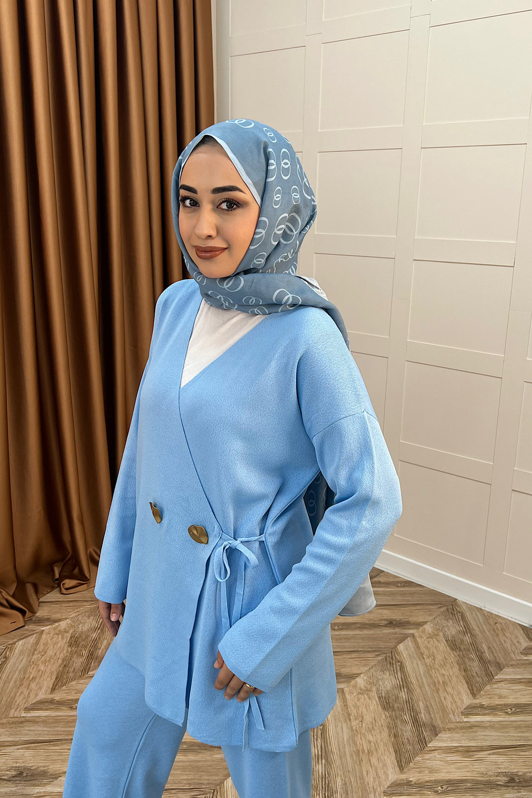 Lyon Merserize Triko Takım Mavi 25310-MAVI