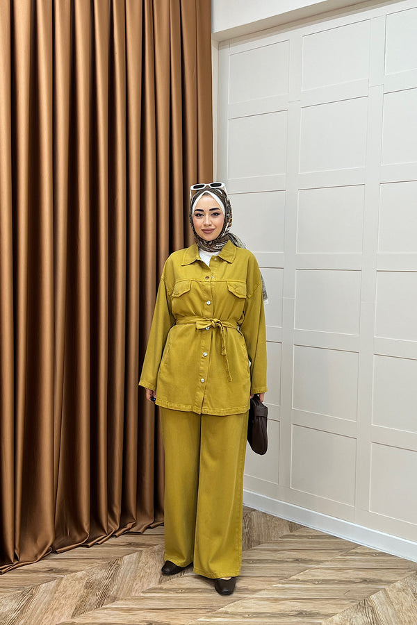 Castina İkili Tensel Takım Yağ Yeşili 7431-YAGYESILI