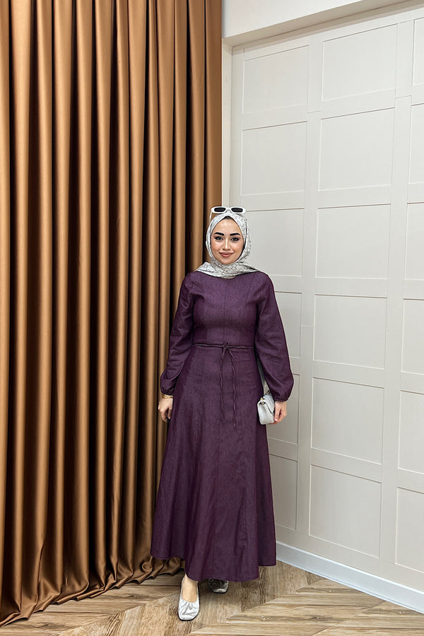 Gloria Kot Elbise Mürdüm 5028-MURDUM