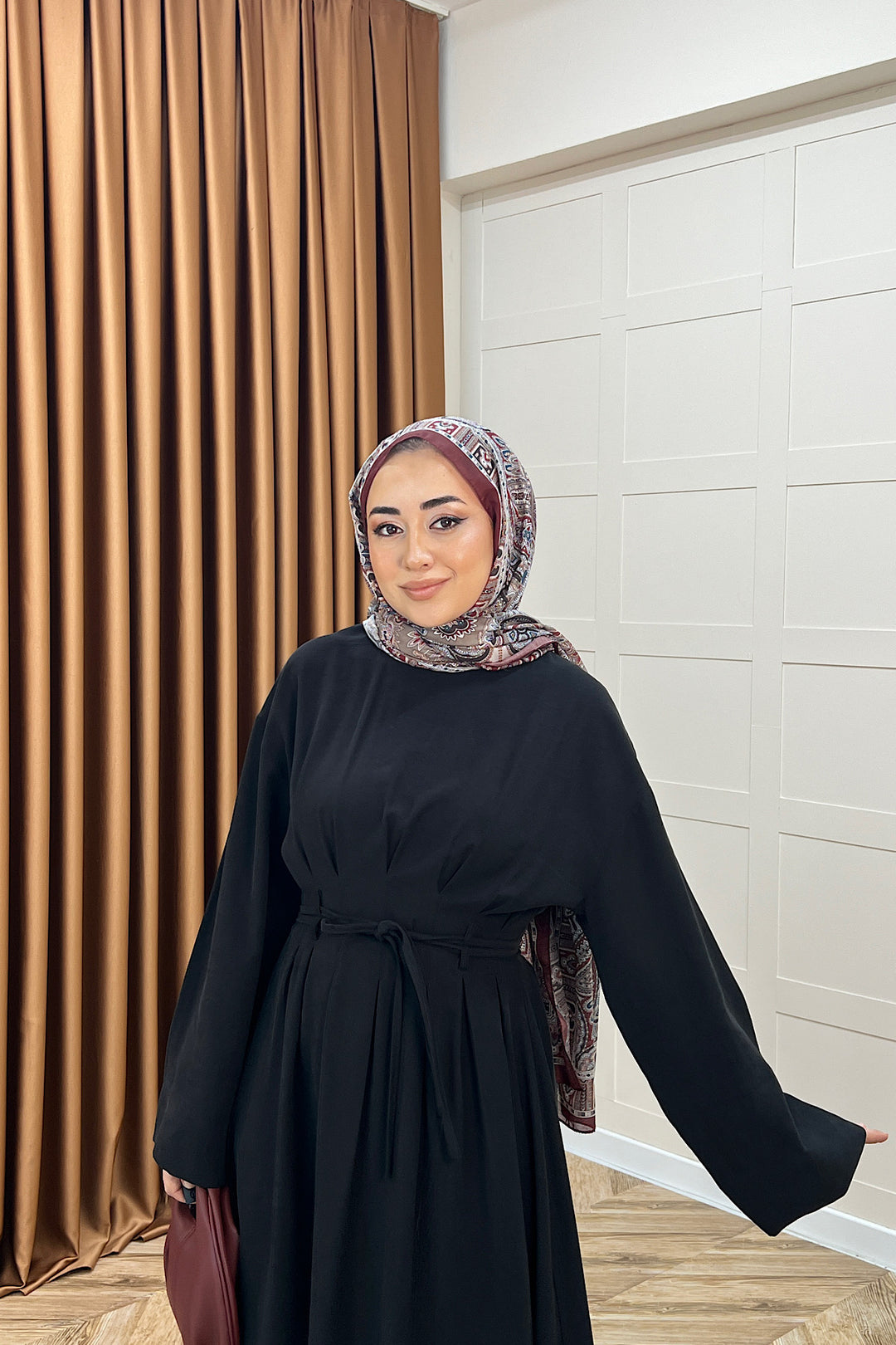 Alya Belden Bağlamalı Elbise Siyah 39020-SIYAH