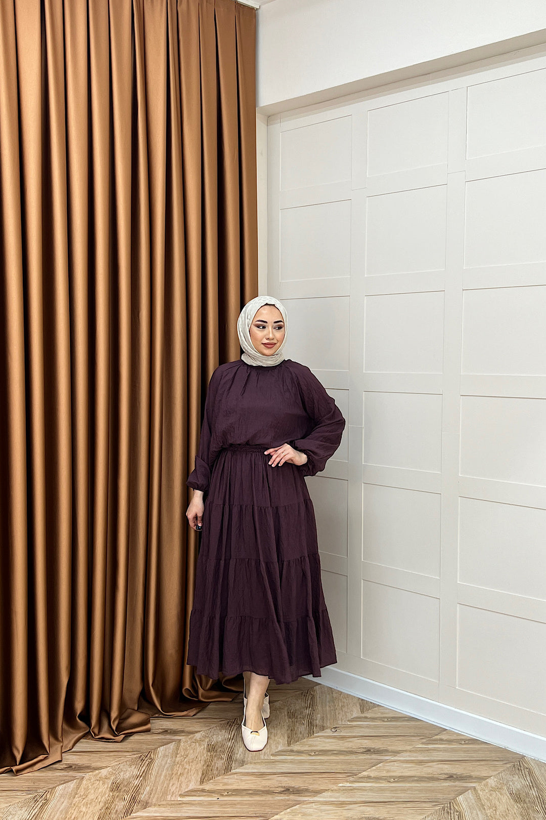 Leona Etek Takım Mürdüm 3384-MURDUM