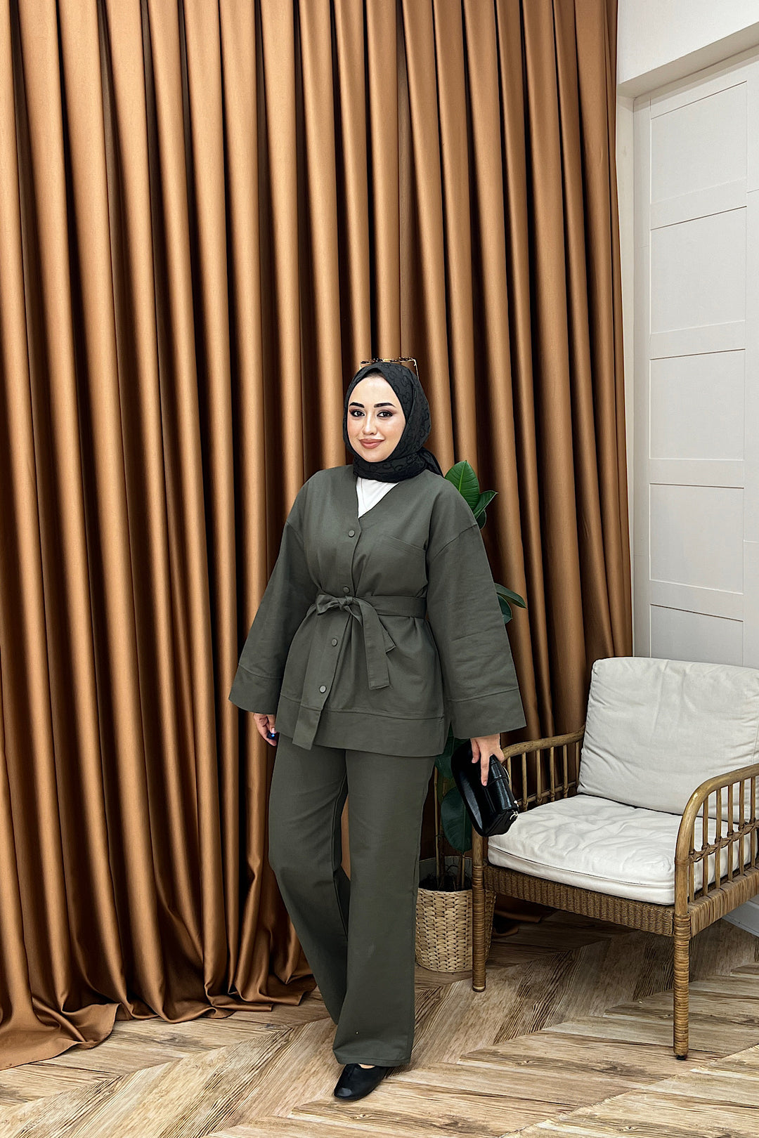 Peny Gabardin İkili Takım Haki 61814-HAKI