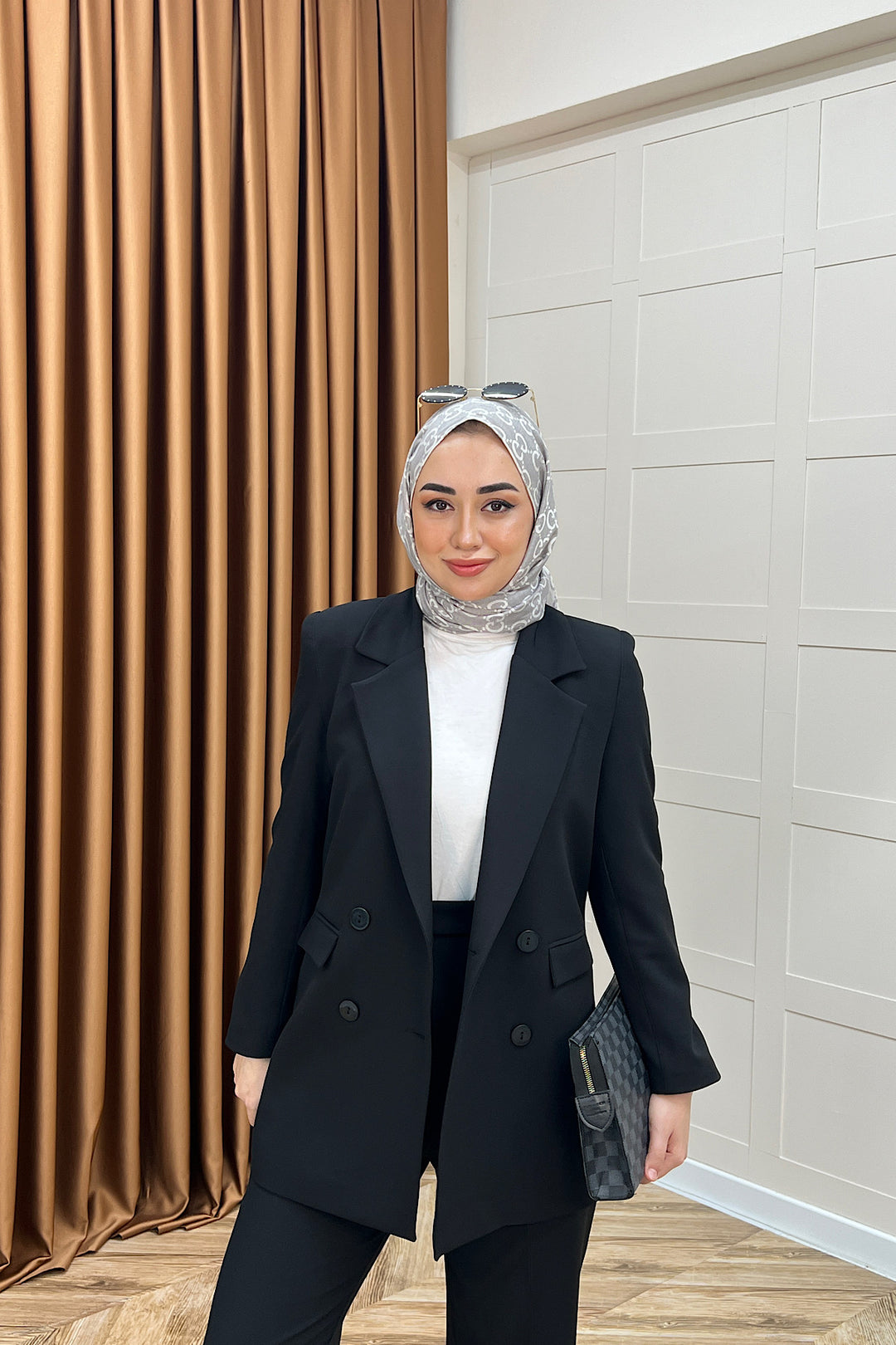 Dört Düğme Ceket Takım Siyah 6152-SIYAH