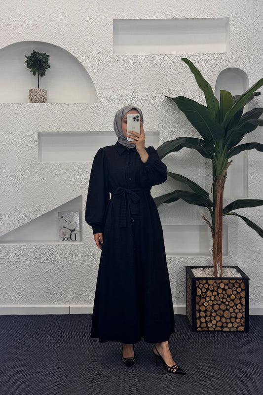 Tina Elbise Siyah 9030-SIYAH