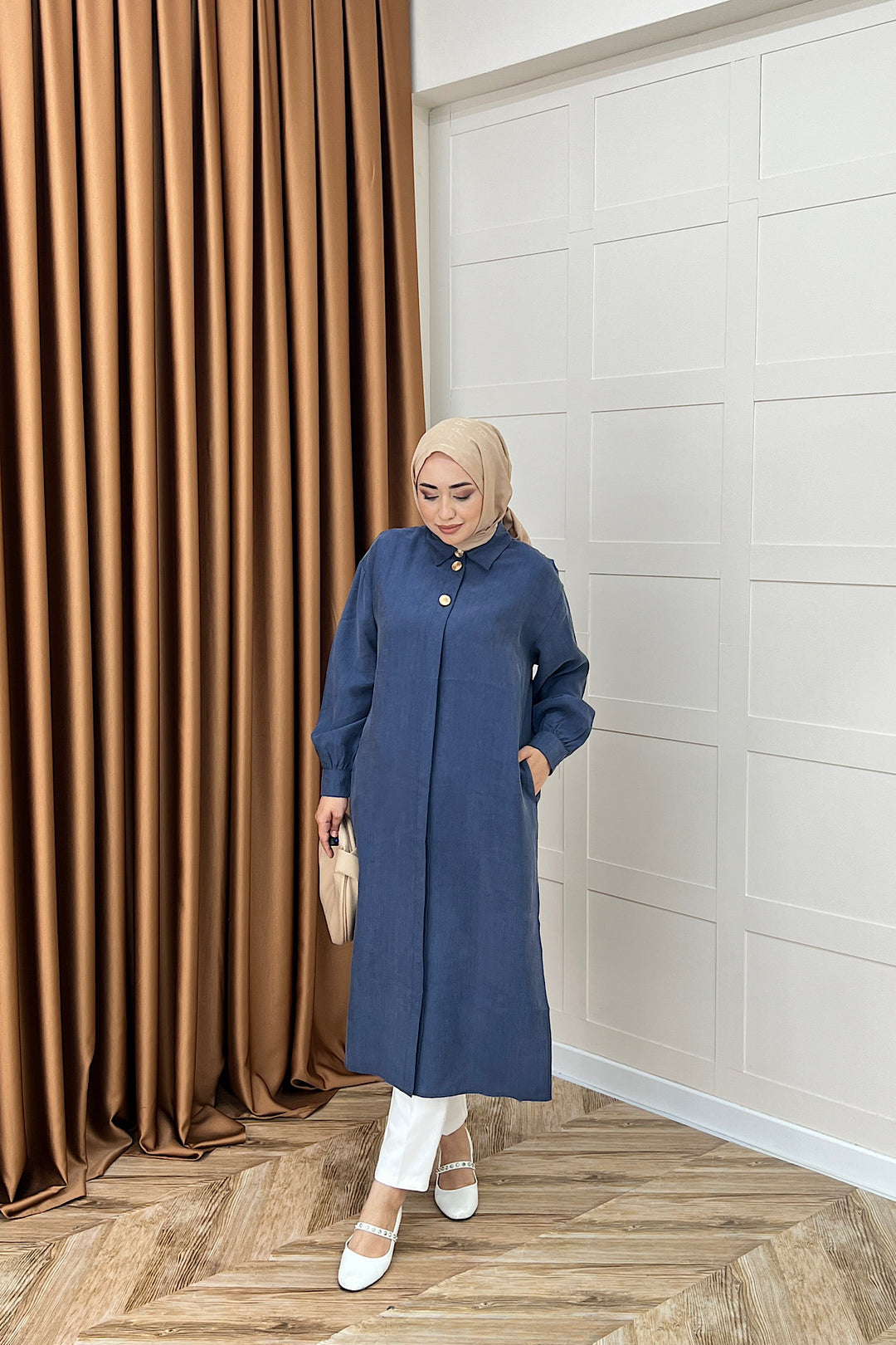 Zaina Uzun Tunik Lacivert 6523-LACIVERT