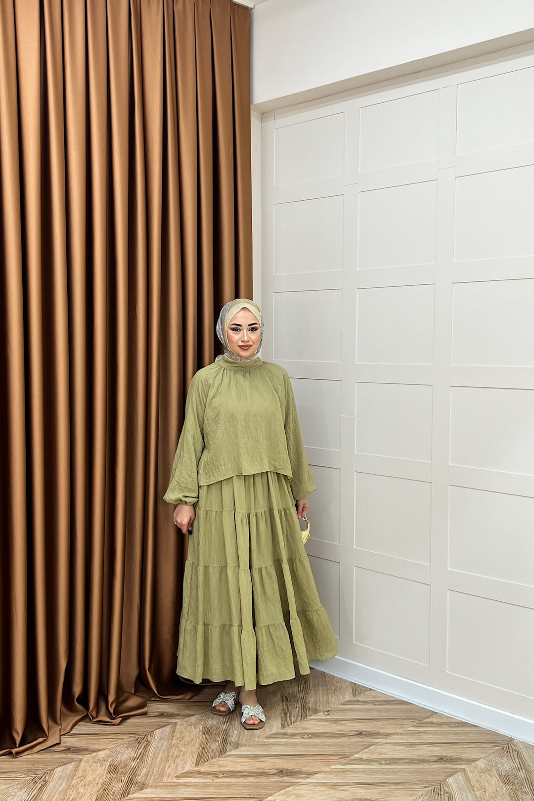 Leona Etek Takım Yeşil 3384-YESIL