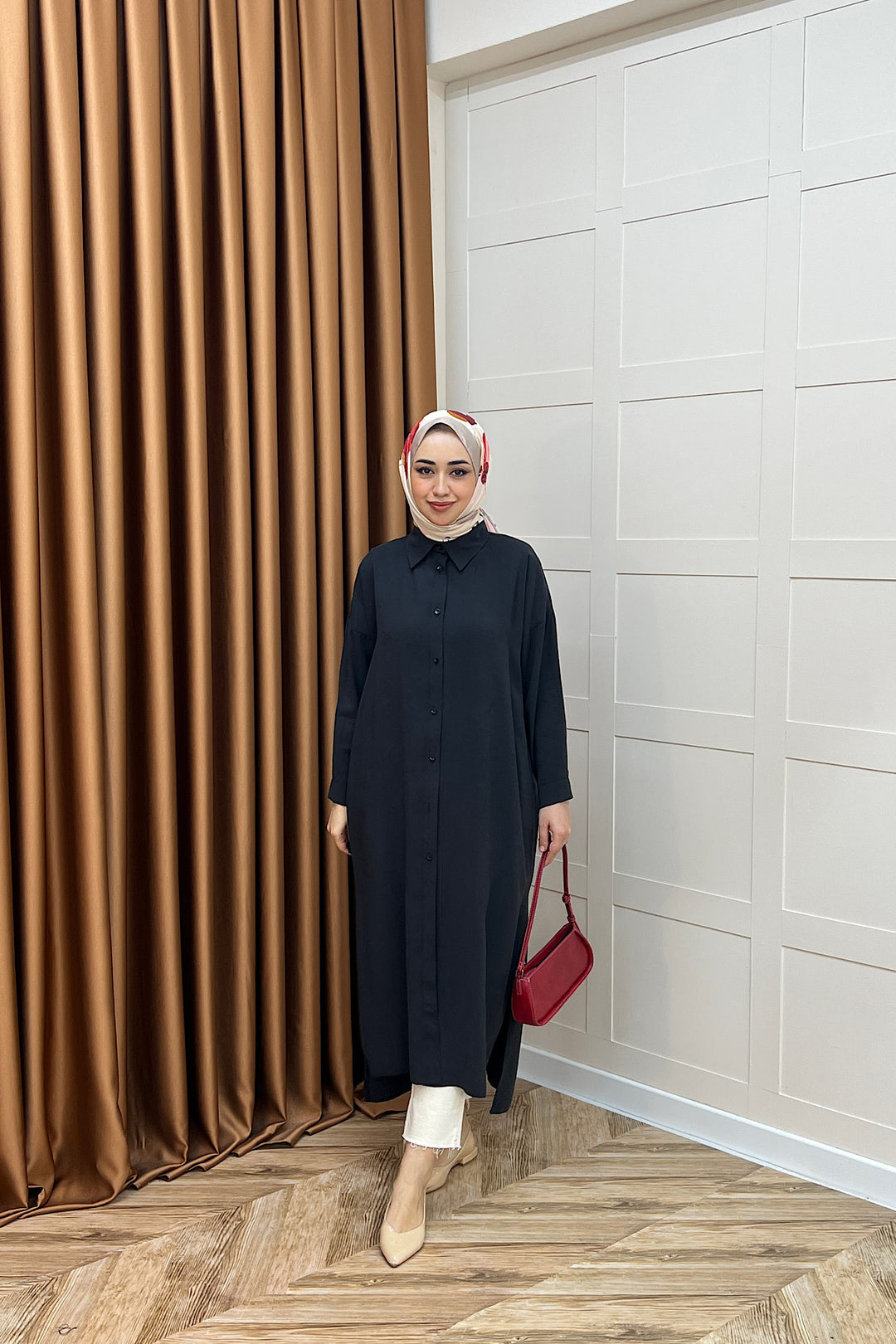 Cupra Uzun Tunik Siyah 02760-SIYAH