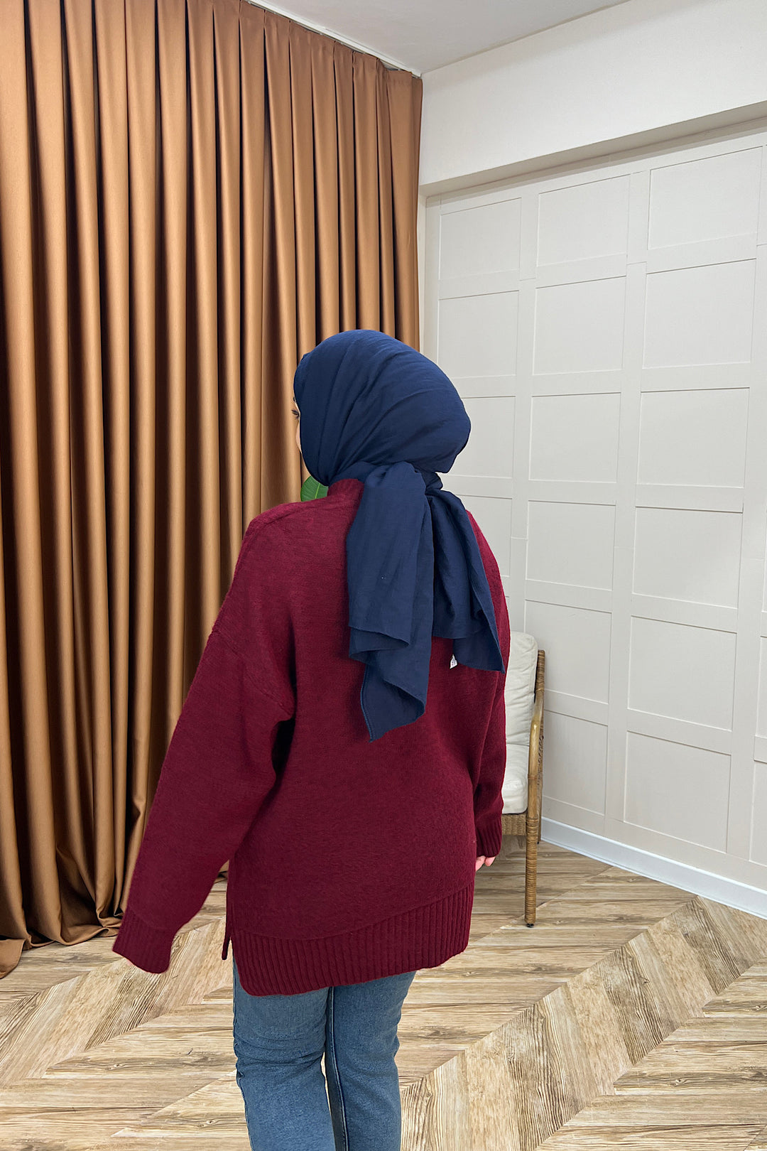 Lones Yumoş Tunik Bordo 26194-BORDO