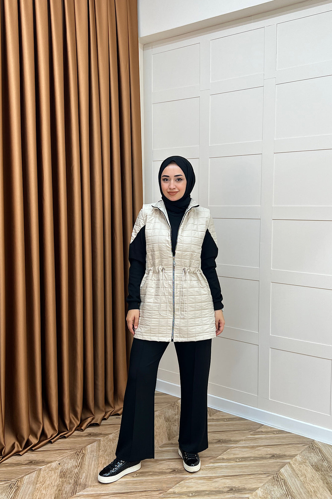 Armoni Kapitone Yelekli Üçlü Takım Taş 6015-Tas