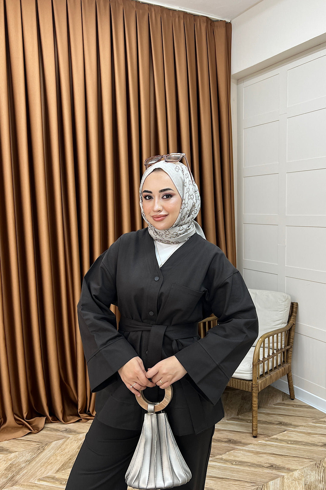 Peny Gabardin İkili Takım Kahverengi 61814-KAHVERENGI