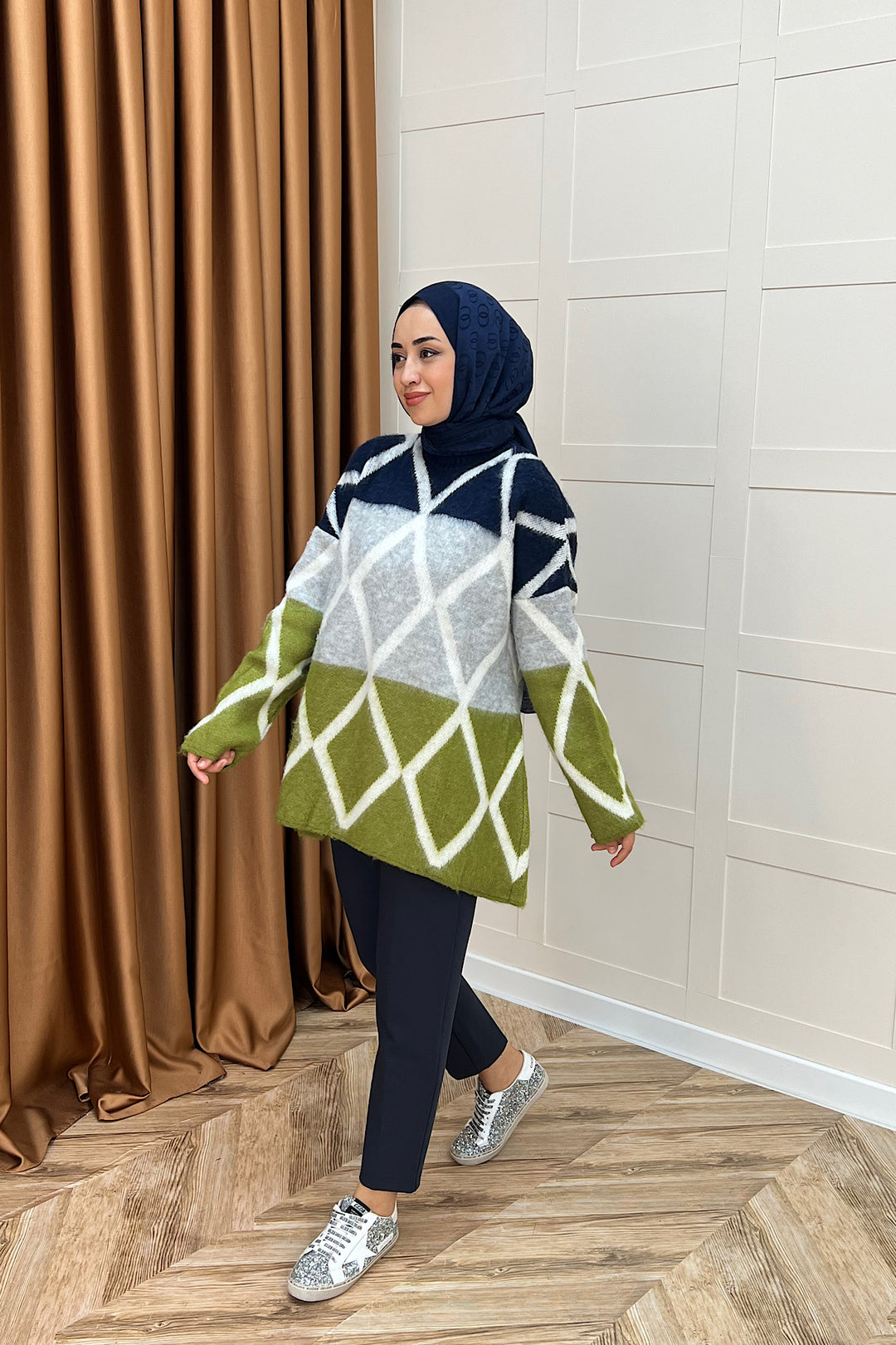 Lones Triko Kazak Yeşil 241280-YESIL