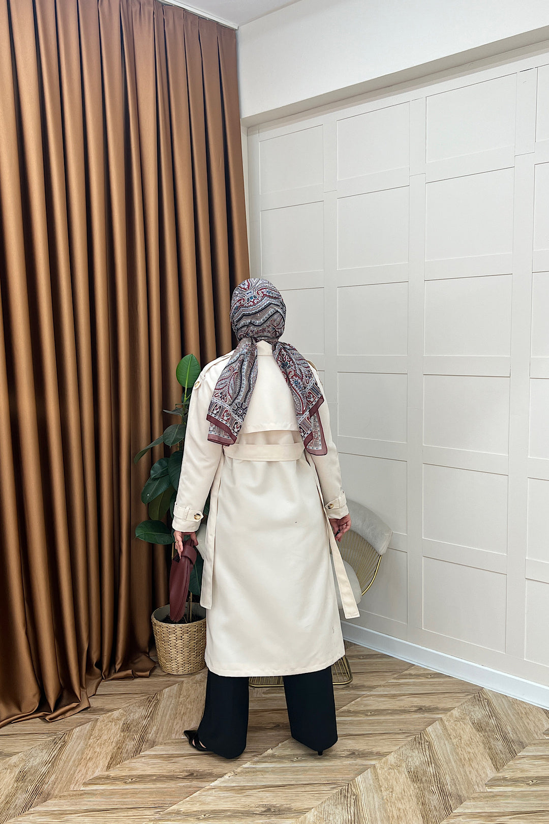 Hazel Astarlı Trençkot Taş 5532-TAS