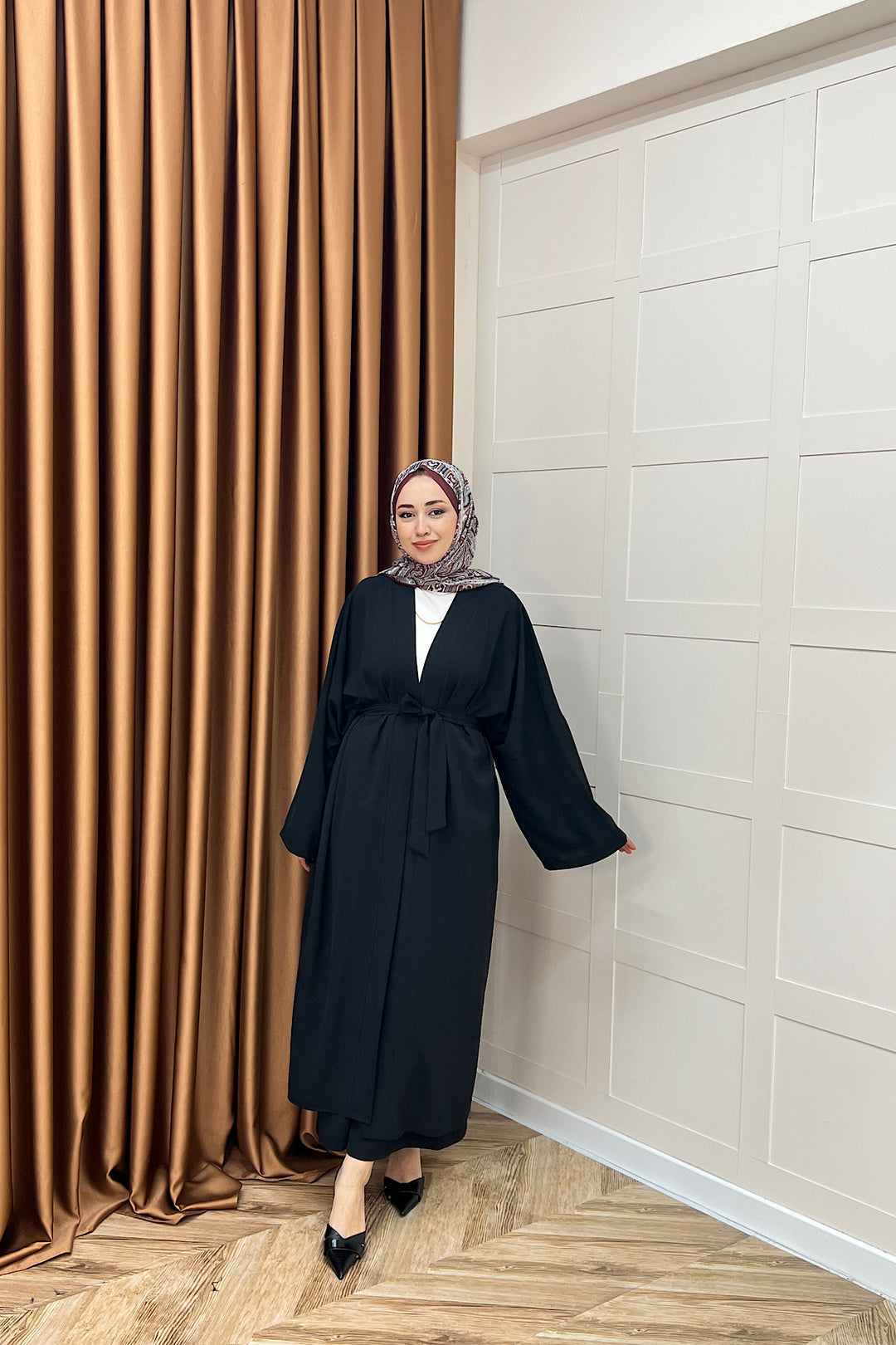 Mina İkili Kimono Takım Siyah 8571-SIYAH
