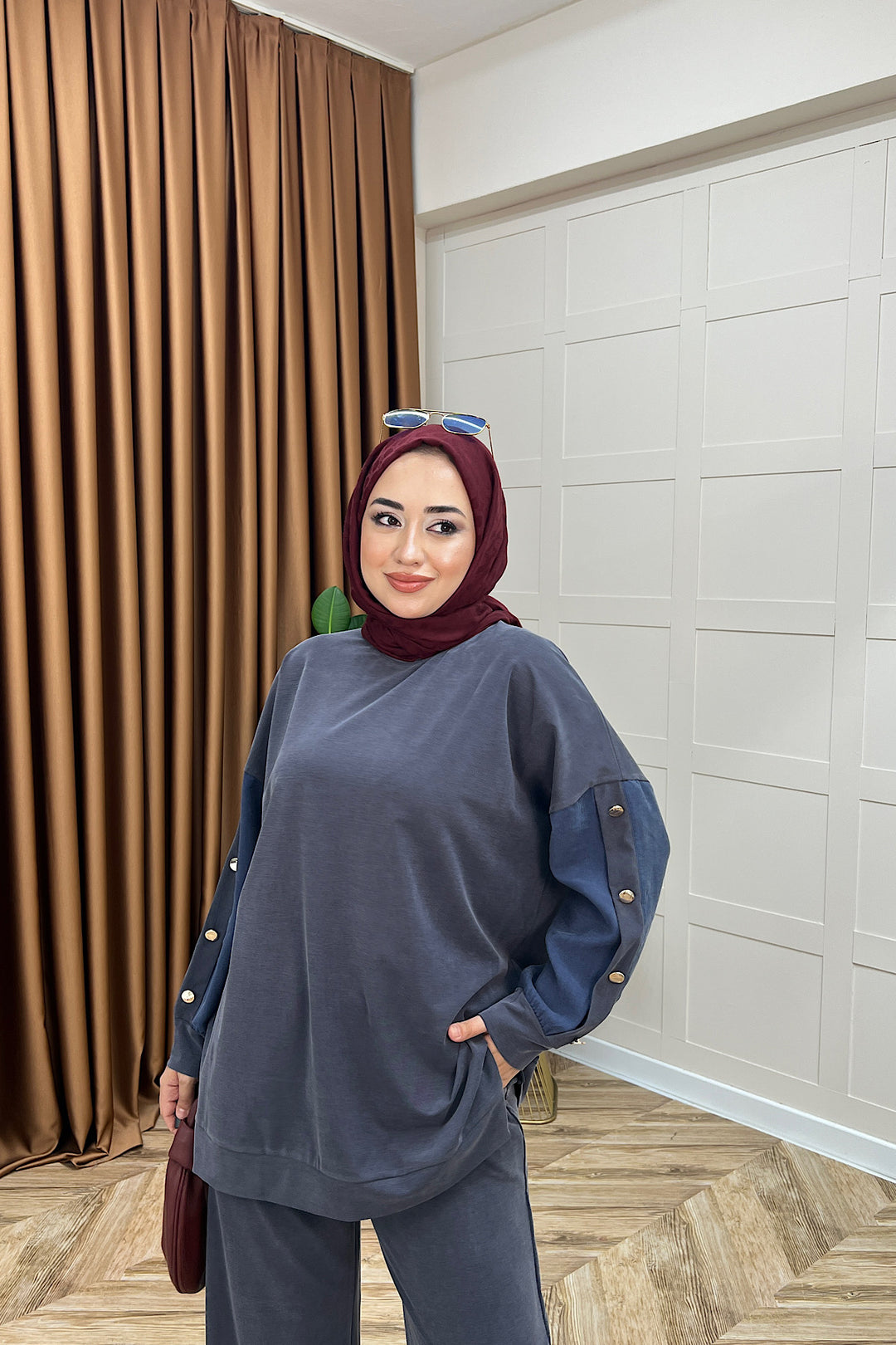 Alyssa İkili Takım Antrasit 6352-ANTRASIT