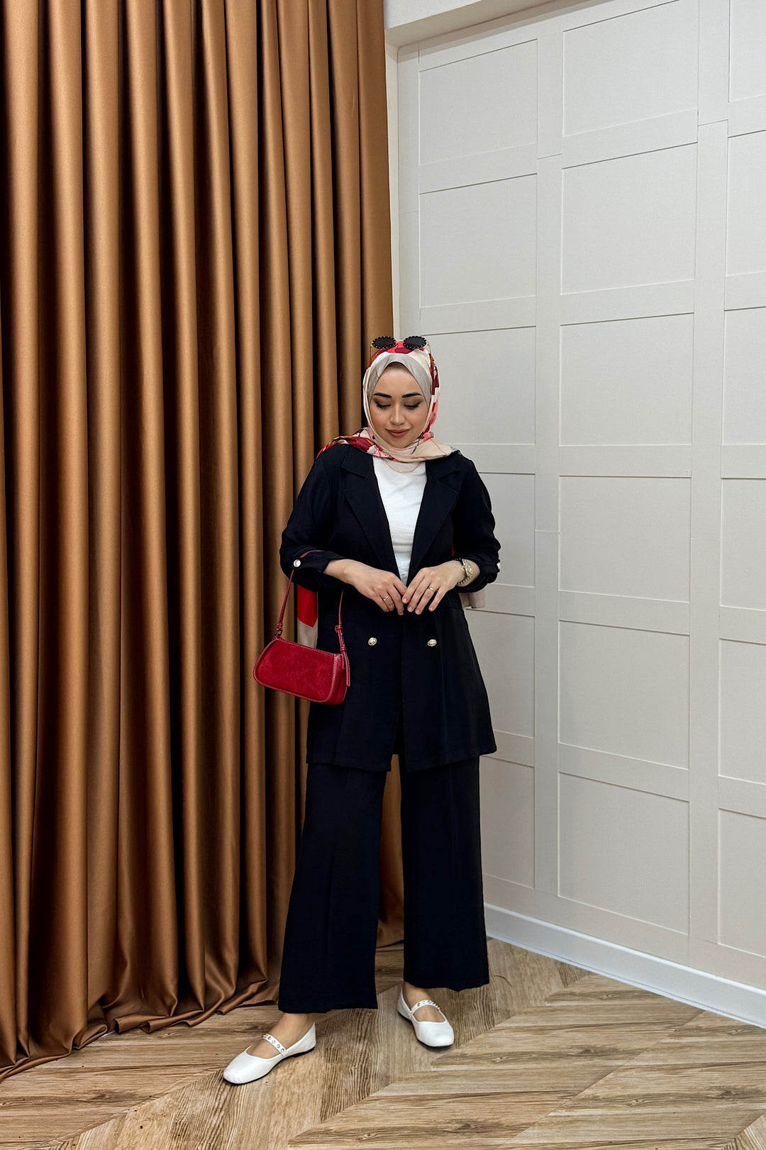 Sandra Ceketli Takım Siyah 5003-SIYAH