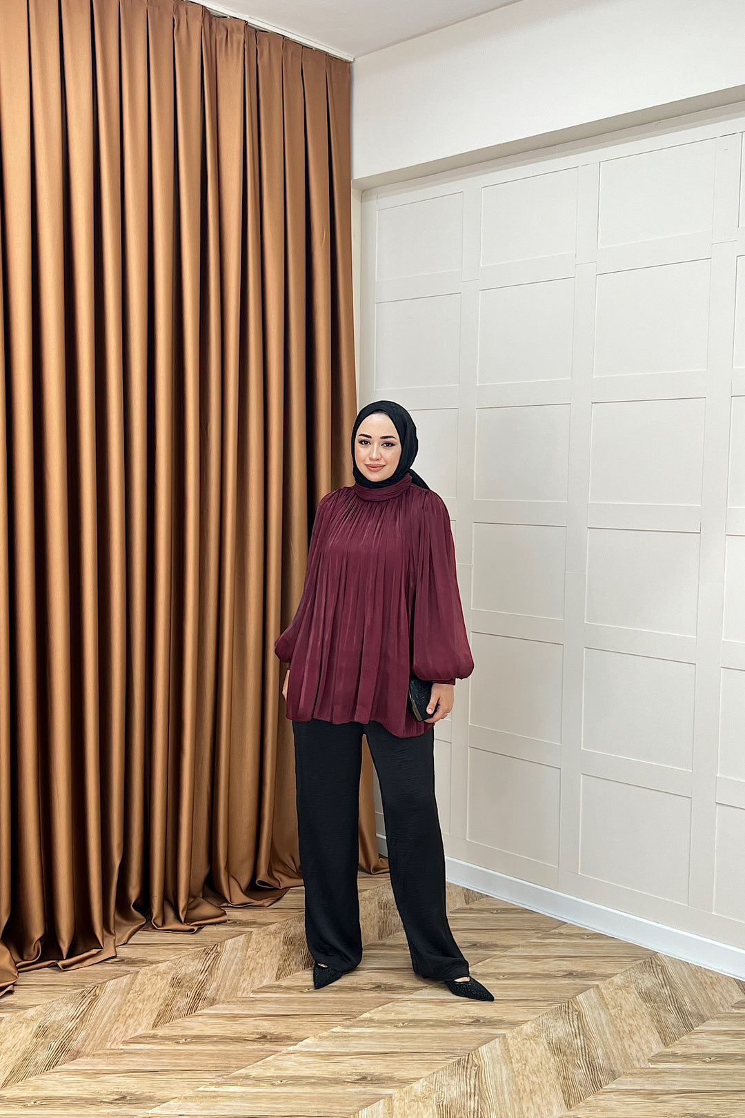Hope Balon Kol Tunik Bordo 2306-BORDO