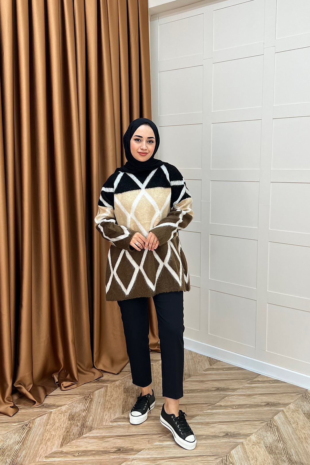 Lones Triko Kazak Kahverengi 241280-KAHVERENGI