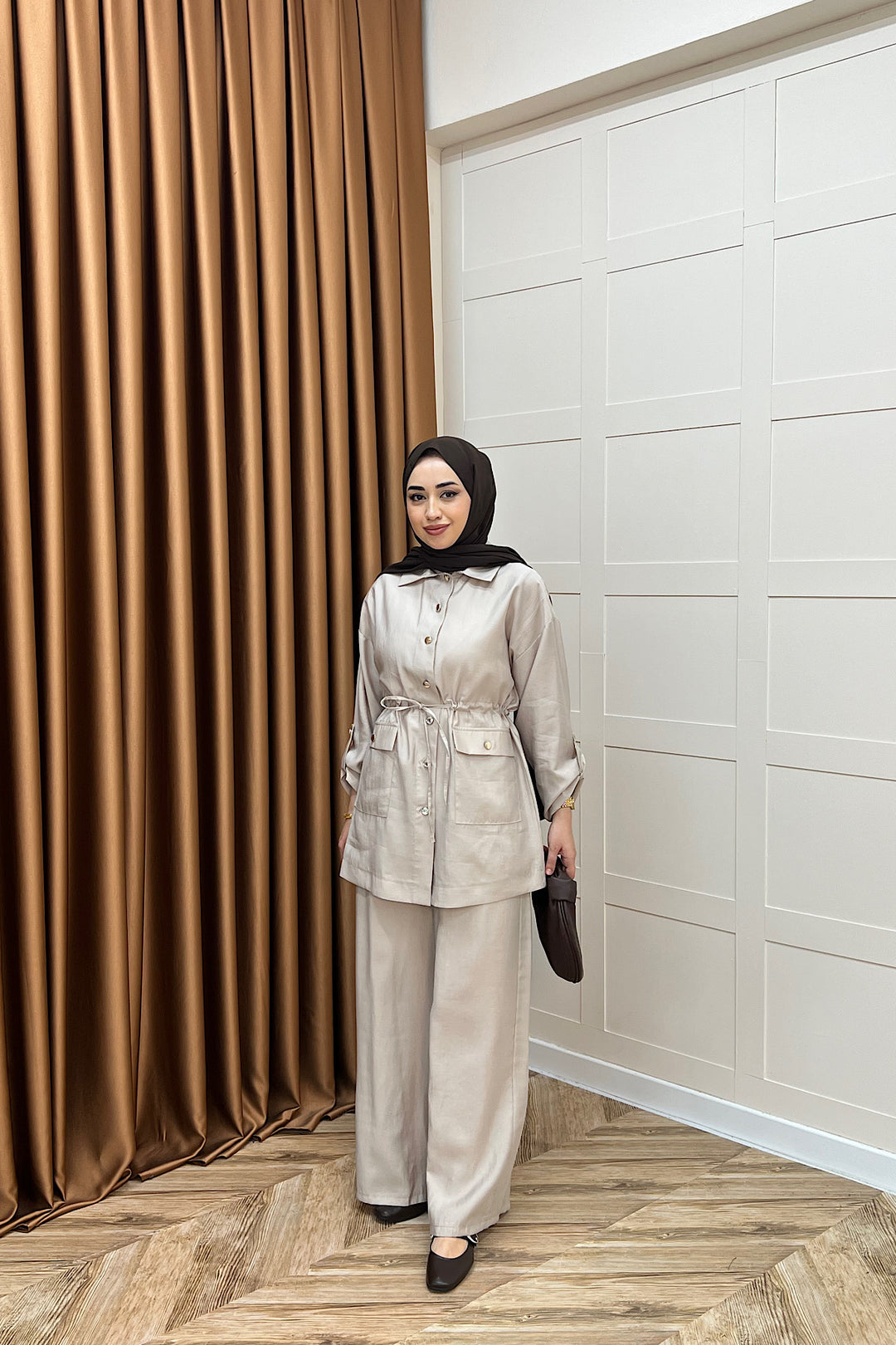 Aria Belden Bağlamalı İkili Takım Taş 3184-TAS