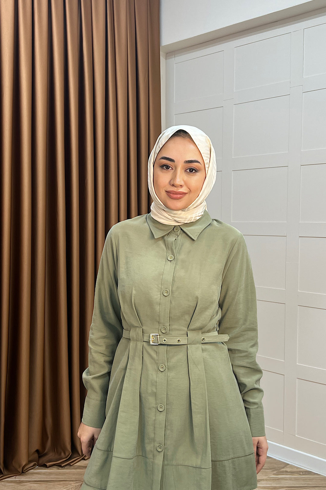 Tuana Belden Kemerli İkili Takım Yeşil 2994-YESIL