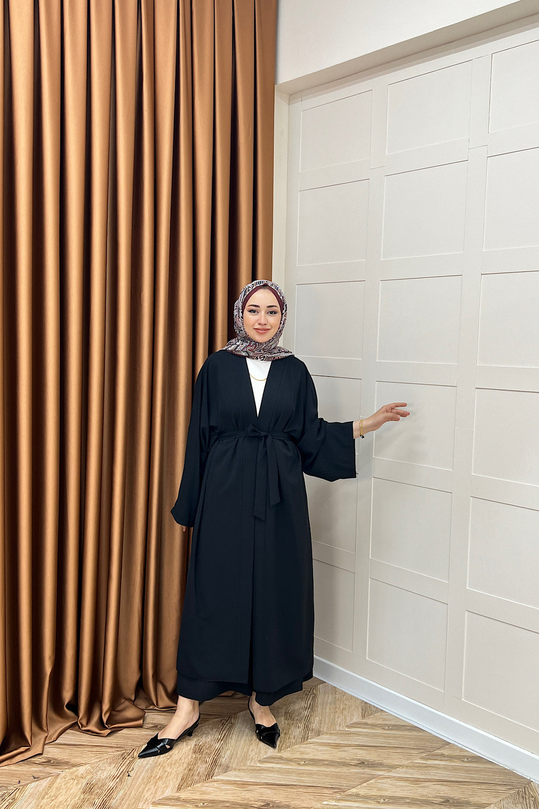 Mina İkili Kimono Takım Siyah 8571-SIYAH