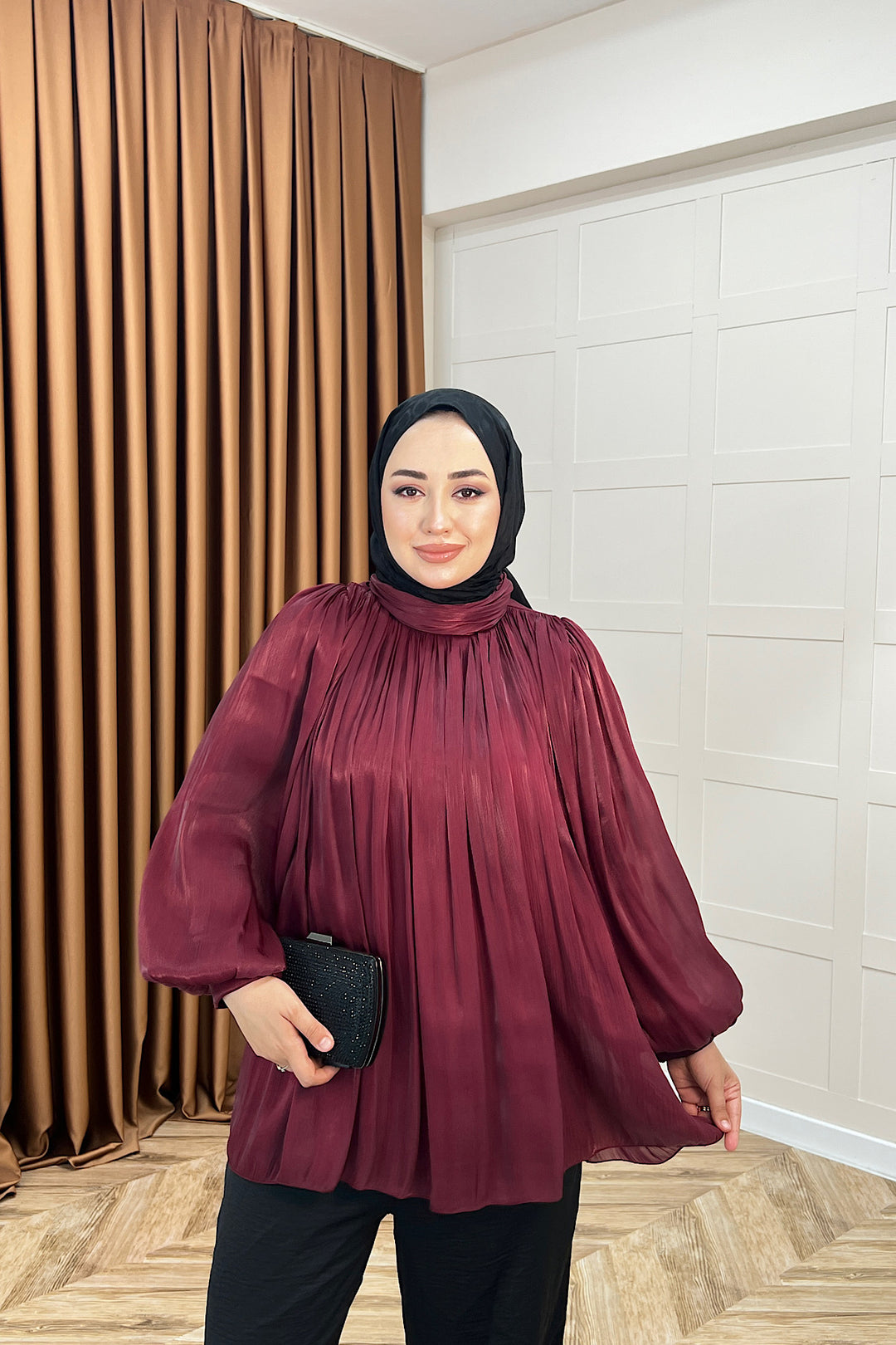Hope Balon Kol Tunik Bordo 2306-BORDO