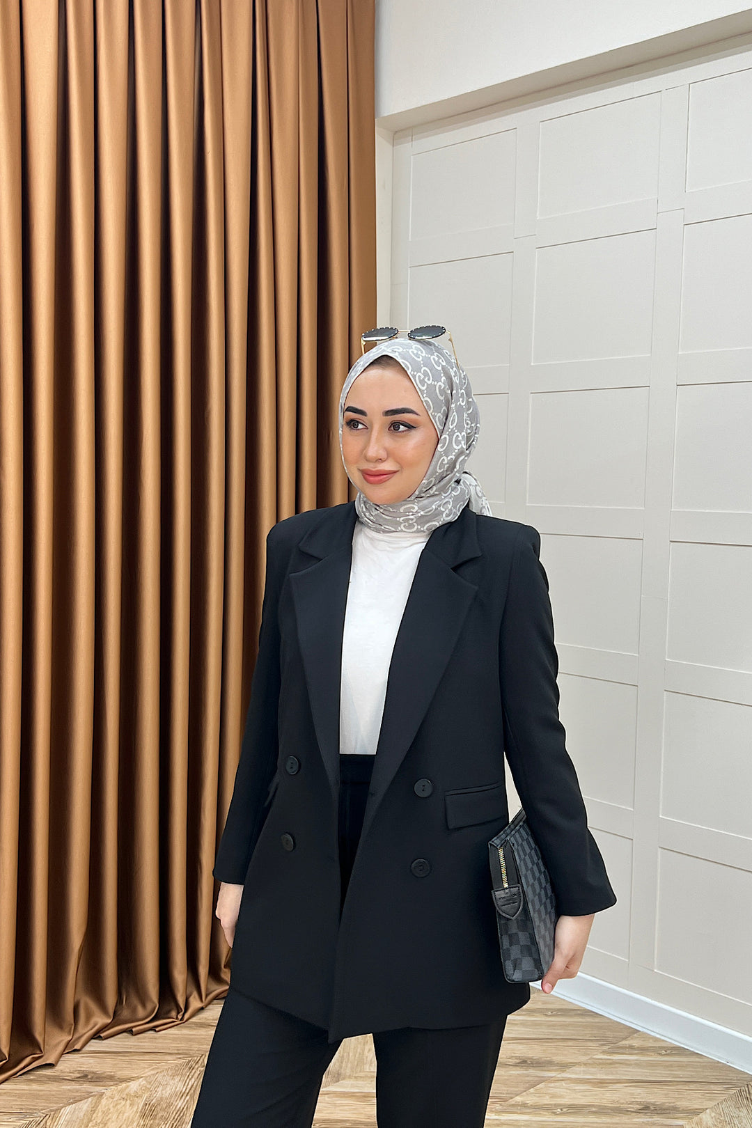 Dört Düğme Ceket Takım Siyah 6152-SIYAH