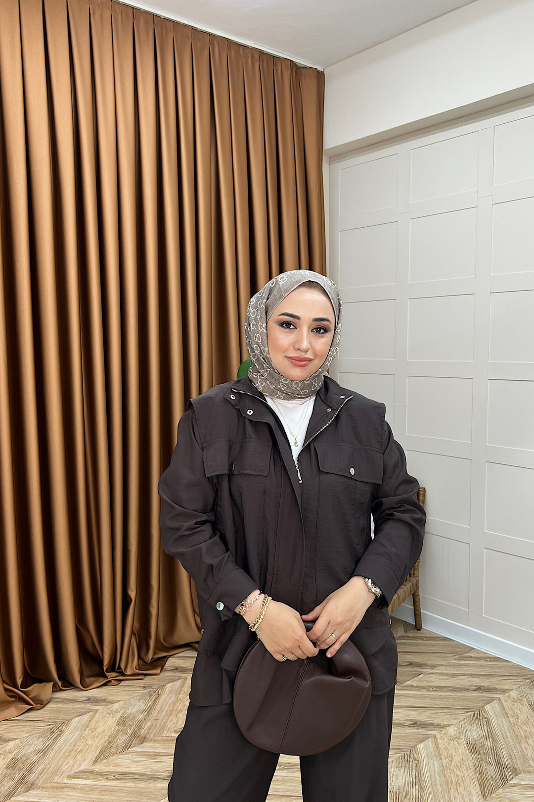 Elsa İkili Takım Kahverengi 8985-KAHVERENGI